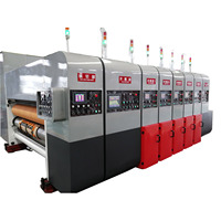 Nuevo Sistema de Vapor en Oferta ZYKM1224 Impresora Rotativa Automática de Cartón Corrugado de 4 Colores, Ranuradora, Troqueladora y Vibradora
