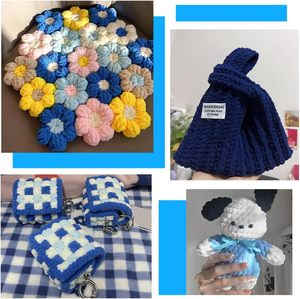 Fil à tricoter en polyester en gros, super doux, épais, en chenille, pour le tricot à la main - Product Image 4