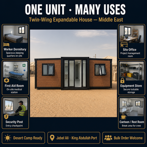 Casa Espandibile a Doppia Ala per Campo di Lavoro in Medio Oriente, Campo Petrolifero, Bulk 3x Jebel Ali King <span class=keywords><strong>Abdullah</strong></span> 35 50 Giorni - Product Image 6