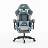 Chaise de jeu ergonomique inclinable pivotante à dossier haut de haute qualité avec repose-pieds Silla Gaming