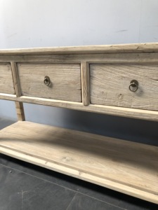 Ngăn Kéo Cổ Trung Quốc Bàn Gỗ Du Mộc Mạc Cũ - Product Image 2