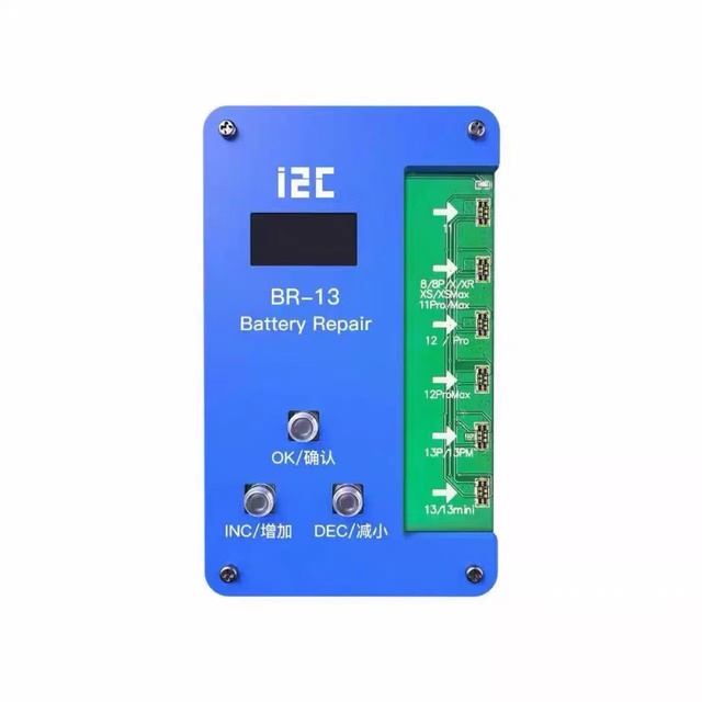 I2c BR13 Battery Programmer for iPhone 13 Promax 13ro 12promax 1Pro Max XS X 8G Encryption Error Health Correction Cycle Reset