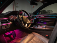 Kit d'éclairage ambiant LED dynamique SJC 64 couleurs 22 en 1 K4 pour BMW Série 7 G12 2016-2022, modification de l'éclairage intérieur automobile