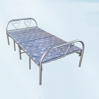 Lit superposé double moderne en fer, pliable, pour dortoir commercial, bureau, hôtel, appartement, chambre à coucher
