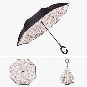 مظلة عكسي محمولة للبيع بالجملة ترويج للاستخدام اليومي مظلة سيارات خارجية - Product Image 3