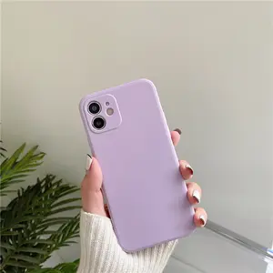 Силиконовый матовый чехол для телефона для iPhone 15, 14, 13, 12, Mini, 11 X XS Pro Max, XR, 8 SE, 2020, 7P, 6P, Plus, Защита камеры