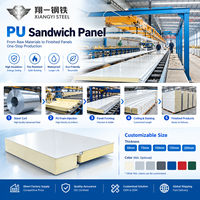 Panneau sandwich PIR prélaqué sur mesure, panneau isolant pour murs et toitures, fabricant OEM/ODM pour chambres froides et ateliers