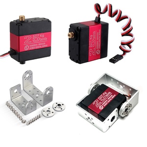 Mô-men xoắn cao dsservo rds3225 Robot <span class=keywords><strong>servo</strong></span> kỹ thuật số 25kg 180/270 độ kim loại bánh răng kép trục <span class=keywords><strong>servo</strong></span> cho RC xe ô tô máy bay quadcopter - Product Image 1