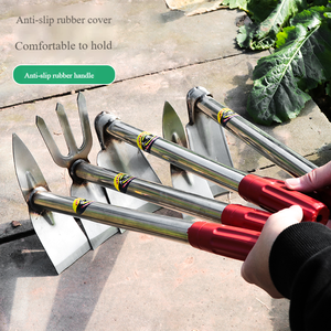 จอบเหล็กขนาดเล็กแบบฝรั่งเศสโบราณ - จอบเหล็กหนาสำหรับใช้ในครัวเรือน กำจัดวัชพืช สำหรับผักและดอกไม้ ทำจากสแตนเลส - Product Image 5