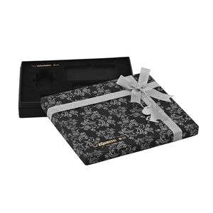 للبيع بالجملة صندوق أحذية فاخر صندوق ورقي فارغ أسود صناديق أحذية من الورق المقوى بشعار مخصص - Product Image 2