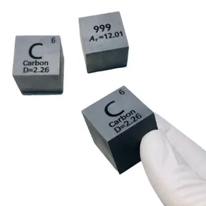 99.9% 고순도 탄소 C 30g 조각 요소 주기율표 25.4mm 큐브