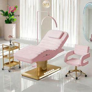 Lit de massage électrique de luxe pour salon de beauté, avec base incurvée pour extensions de cils, LED et 3 moteurs, idéal pour soins du visage et spa - Product Image 5