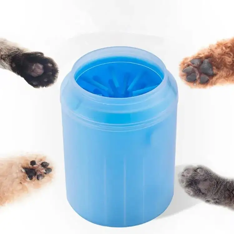 Toptan özelleştirilmiş taşınabilir Pet ayaklar hızla temizlik ayak yıkama yıkama fincan köpekler için yıkama aleti Pet köpek pençe temizleyici
