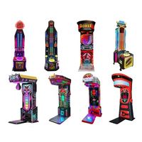 Machine de boxe d'arcade à monnayeur avec lumières LED pour parcs d'attractions, centres de jeux et centres commerciaux