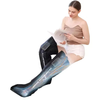 Masseur pour les pieds et les jambes à compression d'air, taille réglable, contrôle du temps, rechargeable par USB, AS ALL STAR CE