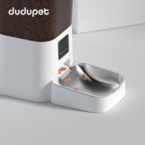 DuduPet Distributeur automatique de nourriture pour animaux de compagnie, bol en acier inoxydable, distributeur intelligent de nourriture pour chats et chiens - Product Image 1