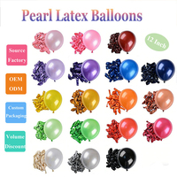 Ballons en latex nacré épais et brillants de 5, 10 et 12 pouces, ballons en latex nacré épaissis pour l'hélium, décorations pour anniversaires, mariages, événements et fêtes
