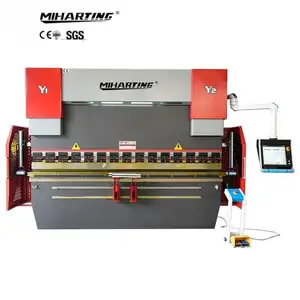 Máquina plegadora CNC de alta potencia completamente automática, máquina dobladora servoeléctrica de 200 toneladas con sistema DA53T/DA58T/DA66T