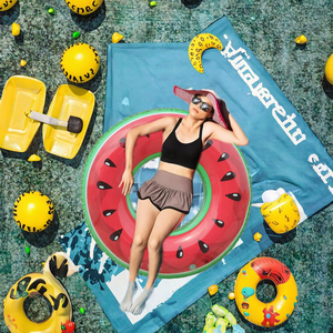 2024 yeni varış özelleştirilebilir 90cm daire halka yüzme tüp meyve Donut tipi yetişkinler için şişme havuz yatağı halka katlanabilir - Product Image 2