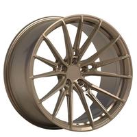 Jantes monobloc forgées légères sur mesure 15-24 pouces 5x120/5x114.3 6061-T6 en alliage d'aluminium bronze multi-finition concave