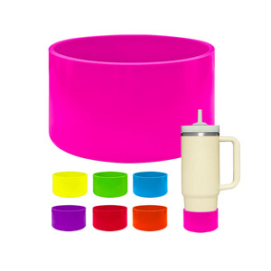 Funda de silicona personalizada para botella de 40 Oz 30 Oz Iceflow 20oz 30 oz para <span class=keywords><strong>Stanley</strong></span> <span class=keywords><strong>Quencher</strong></span> H2.0 adultos campamento moderno - Product Image 3