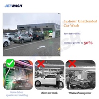 Machine de lavage de voitures électrique automatique à haute vitesse 360 Thorough Clean avec éclairage LED, acier inoxydable, pression de 150 bars pour usage commercial