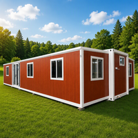 Maison d'hôtes modulaire préfabriquée moderne et durable à 2 chambres pour location Airbnb, extensible, type conteneur