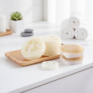 Spugna Naturale di Luffa per <span class=keywords><strong>Bagno</strong></span>, Fette Fatte a Mano per Sapone Fai-<span class=keywords><strong>da</strong></span>-Te, Pulitore e Scrubber - Product Image 2