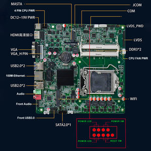 RGeek H61 ITX 마더보드 미니 17X17 PC 마더보드 LGA1155 VGA HD MSATA 포함 - Product Image 2
