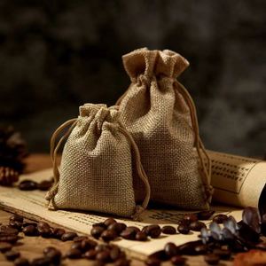 Personalise Eco Friendly Folding Grocery Custom Logo <b>Gift</b> Burlap <b>Bag</b> Printed Drawstring Pouch Jute <b>Bags</b> - Product Image 4