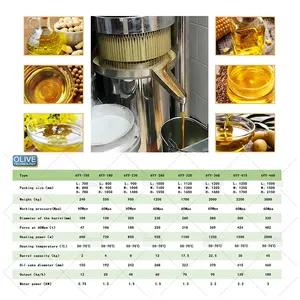 เครื่องสกัดน้ํามันมะกอกอินทรีย์ เครื่องบีบดอกทานตะวันปาล์มแดง เครื่องกดน้ํามันเย็นสําหรับฟาร์มธุรกิจขนาดเล็ก