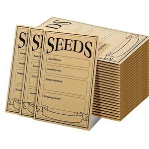 Enveloppes autocollantes en papier kraft jaune très vendues pour les fournitures de jardin, exportables, inscription possible pour les chèques, cartes, pièces de monnaie et graines - Product Image 5