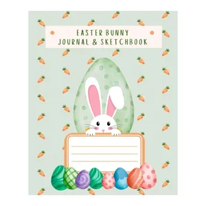 Zusammensetzung Größe 7,5 "x 9,25" Perfect Non-Candy Oster korb Stuffer Cute Easter Bunny Themed Journal und Skizzenbuch