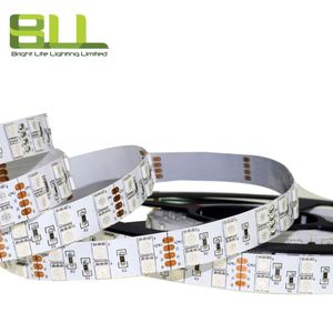 Tira de Luces LED RGB de Doble Fila SMD 5050, Tira de Iluminación Decorativa Cortable de Cobre, 120 LED, 24 V, Flexible, 16.4 pies por Rollo - Product Image 4