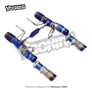 Échappement Racing Track sans valve pour Mclaren 720S 4.0 2017-2019 Titanium Straight Pipe Axle Back Active Sound Exhausted System - Product Image 2