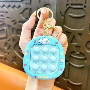 Custom Fidget Toy-Cute Animal Themed Bubble Pop Whack-a-Mole Stress-Relief Toy - <b>Keychain</b> and Bag Charm - Product Image 5