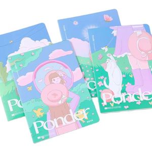 Cahiers personnalisés avec logo A5 B5, 38 feuilles, pour étudiants, cahiers d'exercices scolaires avec lignes lignées - Product Image 2