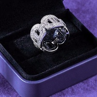 Bague Hip Hop pour Homme en Argent Sterling 925 avec Moissanite VVS Couleur D, style Bling, à grappes de baguettes Mariner, passe le testeur de diamant GRA