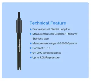 Graphite/titanuim EC dẫn điện cực TDS nhựa giá rẻ DẫN Ec điện cực chất lượng cao DẫN Ec cảm biến