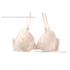 Soutien-gorge push-up sexy imprimé léopard à fleurs européennes et américaines pour <span class=keywords><strong>Amazon</strong></span> Xiyin Meilleure vente Contrôle ferme <span class=keywords><strong>Sous</strong></span>-vêtements pour femmes - Product Image 5