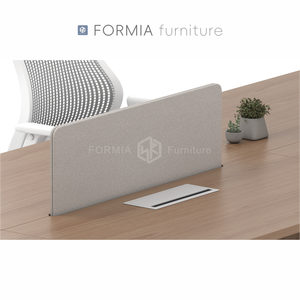 Muebles de Oficina Modernos FORMIA, Estructura de Acero y Madera, Escritorio para 8 Personas, Estación de Trabajo para Empleados con Separador - Product Image 2