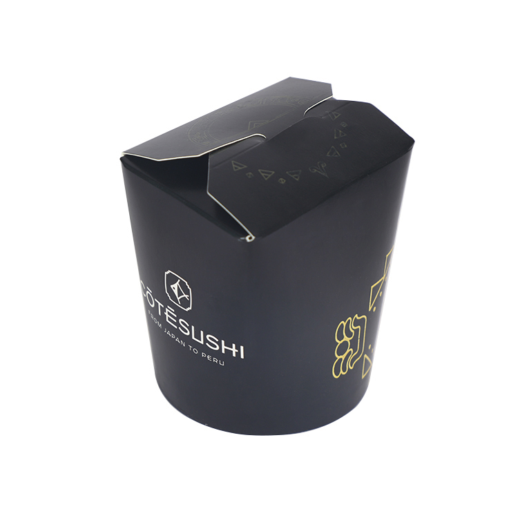 Customized logo printed Take Away Restaurant Japan style noodles box