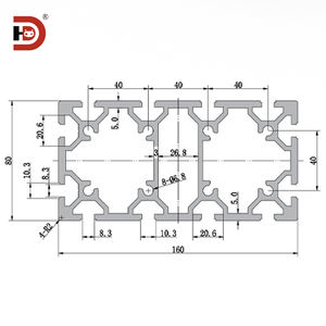 80160 80200 estruso profilo in alluminio industriale con grande profilo della colonna del telaio set di gantry a braccio meccanico - Product Image 3