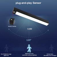 Luminaires linéaires LED anti-éblouissement en aluminium à haut rendement direct et indirect IP44