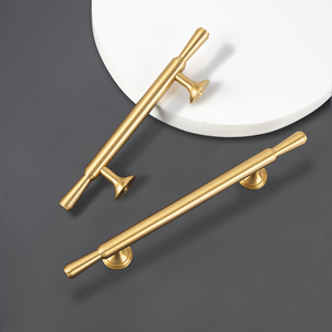 Französischer Messing bronze griff Doppel loch Kleider schrank Schrank tür Schublade Gold Messing griff - Product Image 5