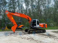 Excavatrice sur chenilles d'occasion Hitachi Zaxis ZX200 20 tonnes, godet 1,0 m³, pour travaux routiers, machine d'origine japonaise, export FOB