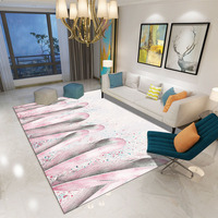 Custom Modern Luxury Design 3D Polyester Square Carpets and Rugs for Bedroom Living Room Home Commercial Use