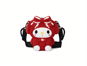 Borsa a Tracolla Antistress a Forma di Coniglio in Feltro Non Tessuto per Tutte le Stagioni con Stampa Cartoon - Product Image 1