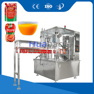 Nueva máquina de embalaje automática de esquina/pico superior Doypack para alimentos, fruta, gelatina, lichi, jugo de Mango, etiquetado, sellado en relieve PLC - Product Image 2