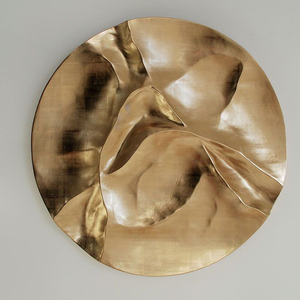 Sculpture murale en acier inoxydable, miroir artistique argenté <span class=keywords><strong>Anish</strong></span> Kapoor, polissage moderne du métal - Product Image 5